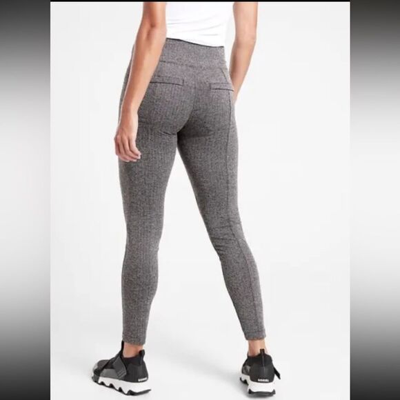 Athleta Delancey Herringbone Tight XXS Black and Abalone Grey NWOT - Picture 3 of 12